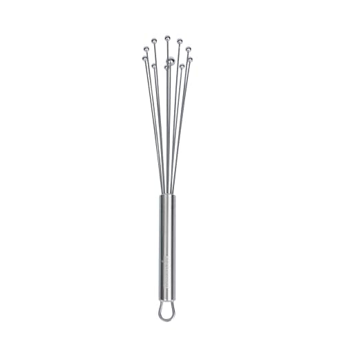 Restaurantware 10.5 in Stainless Steel Ball Whisk - German Standard Egg Beater with Ergonomic Handle, Dishwasher Safe - Manual Mixer Cooking Whisk for Baking, Stirring, Sauces, Beating - color: Ball Whisk, size: 10 3/4"