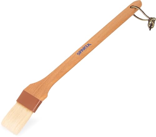 SPARTA Nylon Pastry Brush – 4037000 Pastry Brush for Baking Angled Boar Bristle Brush with Hardwood Handle and Epoxy-Set Bristles for Kitchens, Restaurants or Catering, Food Prep, 2in - size: 2" Wide Brush