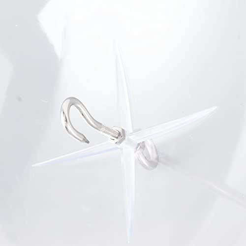 Bird Feeders Clear Bird Feeder Dome Guard with Hook, Weatherproof Acrylic Hanging Cover for Adverse Weather Conditions, Large Diameter Ensures Dry and Seeds