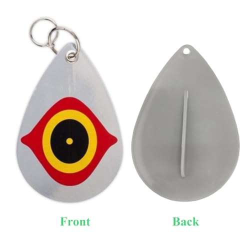 10 Pack Scare Eye Deterrent, Predator Eye for Birds | Hanging Devices to Keep Birds Away from Barns, Gardens, Windows, Warehouses - size: 10 Pack