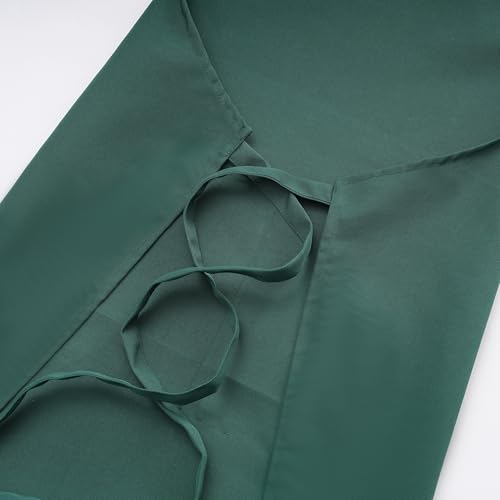 Tosewever Art Aprons for Women Painting Pottery Baking, Mens Buckle Straps Kitchen Apron with Pockets for Chef Cooking - color: Green