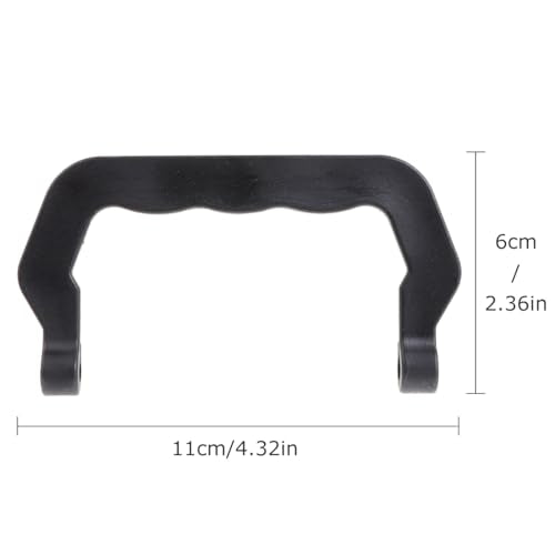 Angoily 30 Pcs Cage Handle Replacement Handles Dog Crate Replacement Tray for Dog Crate Hamster Cage Rabbit Carrier Heavy Duty Plastic Animal Outdoor Travel - color: Blackx3pcs, size: 11x6cmx3pcs