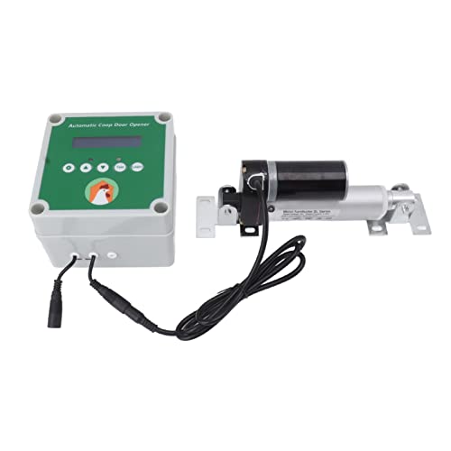 Automatic Chicken Coop Door Opener Kit with Remote Control and Time Setting, Poultry House Accessories for Home Farmer