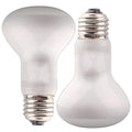 Aiicioo Reptile Basking Light Bulb - 50W Reptile Heat Lamp 2 Pack UVA Daylight Amphibians Basking Bulb for Bearded Dragon Turtle Hermit Crab Gecko Lizard Daylight - color: ['White'], size: ['50W']
