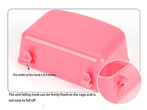 6 Pack Rabbit Feeder Waterer Chicken Guinea Pig Cage Food Water Bowl Hanging Watering Container Feeding Dish Coop Cup Treats Drinker for Pigeon Dove Puppy Cat Bird Bath Basin Hamster Bed - size: 15 oz cage bowl Pack of 6