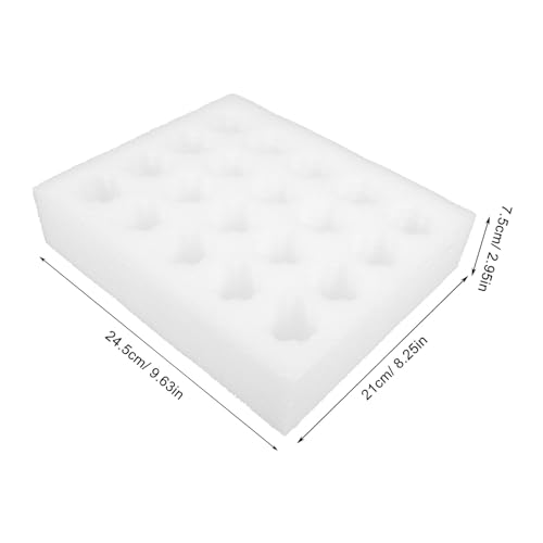 Cabilock Shatter-Proof Egg Holder with Lid, 4-Pack Portable Reusable Egg Tray for Shipping and Outdoor Storage Plastic Protector Organizer, 9.64X8.26X2.36In - size: 24.50X21.00X7.50CM