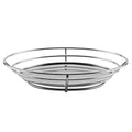 G.E.T. 4-83850 11.25" x 8.25" Stainless Steel Oval Basket with Raised Solid Bottom, Clipper Mill (Qty,1) | Dishwasher safe, Slim, Restaurant service, Great for Sandwiches, Fries, Appetizers and Table Service - color: Stainless Steel, size: 11.25" x 8.25",