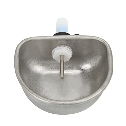10PCS Rabbit Feeder Bowls, Rabbit Drinker Rabbit Nipple Water Bowl Stainless Steel Nipple Drinking Water Bowl Hanging Cage Bowl Feeding Tool for Rabbit Squirrels Chinchilla Hamster