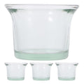 BESPORTBLE 4 Pack Oriole Feeder Replacement Cups Glass Bird Feeder Bowls for Outdoor Hanging Weather-Resistant Hanging Glass Bird Cups for Garden Patio Balcony 2.48 X 1.77 X 1.77 in