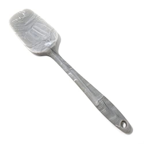 Norpro Silicone Mini Spoonula, Marble, 8.25" x 1.88" x .5" - style: Mini Spoonula