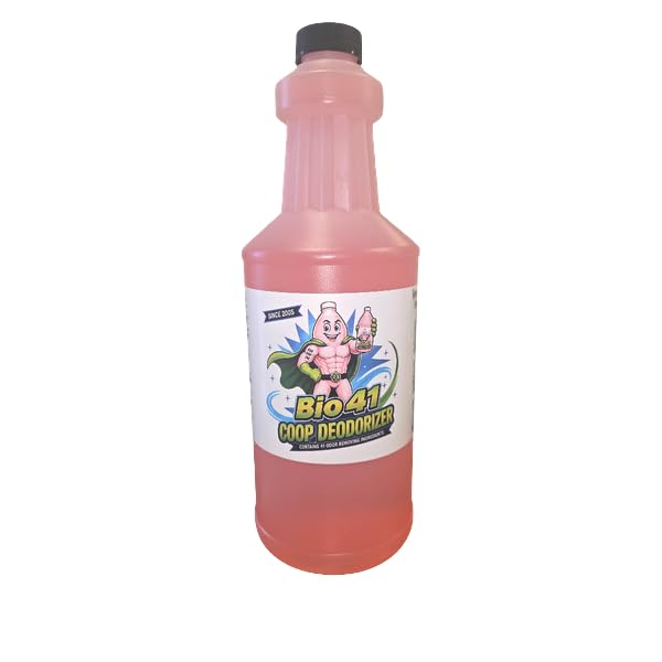 Chicken Coop Deodorizer - Natural Ammonia & Odor Eliminator for Poultry. Safe for Coops, Brooders, Nesting Boxes, Roosts, Bedding & Waste Areas. 32 oz Bottle