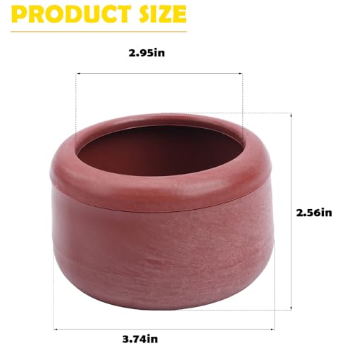2 Pack Pigeon Plastic Feeder Bird Food Cup Feeding Bowl for Small Bird Pigeon Parrot Cockatiel Parakeet Conure Finch Chicken
