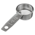 1/8 Cup Stainless Steel Measuring Cup | Sturdy Metal 30 ml | 30 cc | 1 oz | Single Cup for Wet and Dry Ingredients | Great for use as 1/8 Cup Coffee Scoop - 1 PK - size: 1/8 Cup