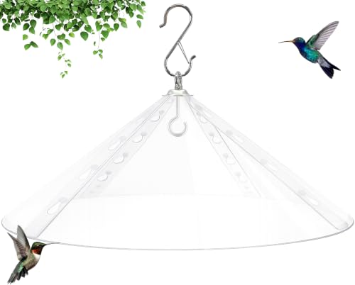 Squirrel Baffle,Squirrel Baffle for Bird Feeder Pole,19-Inch Squirrel-Proofs for Outdoor Shepherd's Hooks,Outside Hanging Mount Squirrels Guard(Clear) 1 Pack. - color: Hanging mount-White-1P