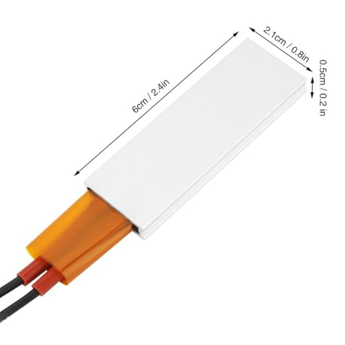 12V PTC Heating Plate – Aluminum Housing Thermostatic Heater for Incubators, Laboratory Equipment & Electronic Preheating(12V/70℃) - size: 12V/70℃