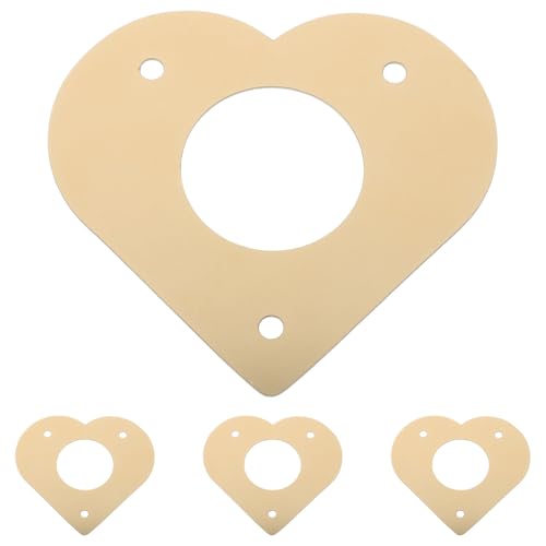 Veemoon Birdhouse Entrance Protector Guard Enhances Nesting Safety Heart Shaped Metal Blocks Squirrels for Bird Box and Bird House Suitable for Gardens and Parks