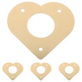 Veemoon Birdhouse Entrance Protector Guard Enhances Nesting Safety Heart Shaped Metal Blocks Squirrels for Bird Box and Bird House Suitable for Gardens and Parks