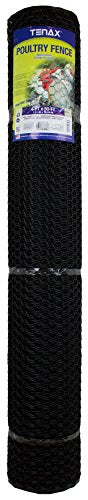 Tenax Poultry Fence 72120346 , 4' X 50', Black - color: Black, size: 4' x 50'