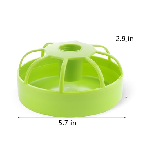 2 Pack Chicken Feeder Poultry Food Dispenser Chicken Plastic Water Feeder for Small Poultry Chicken Duck Pigeon Quail Bird