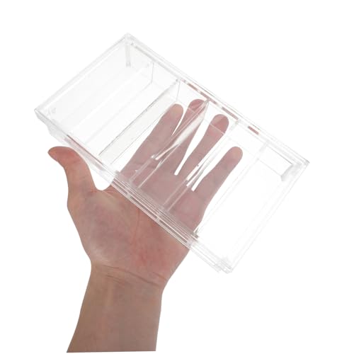 NOLITOY Acrylic Incubation Box with Lid, 6-Compartment Tray for Laboratory Specimen Storage and Fish Fry Incubation, Easy Clean and Tight Seal for Research and Observation