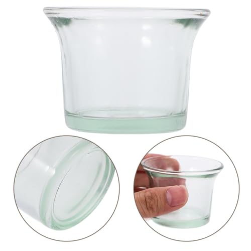 Angoily Oriole Feeder Replacement Cups, 5pcs Glass Bird Feeder Cups Replacement, Outdoor Hanging Small Bird Feeding Bowl, Durable Outdoor Accessories for Garden Patio Balcony