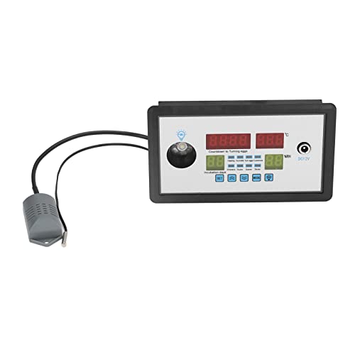 Fdit Intelligent Incubator Thermostat Digital Automatic Incubator Controller Egg Hatcher Temperature Incubator Controller for Various Eggs (12V)