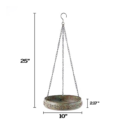 Hanging Bird Baths for Outdoors, Outdoor Bird Bath, Metal Bird Feeder | Hanging Bird Bath Outdoor,Metal Bird Feeder, Back Yard, Deck,Patio Garden Decoration