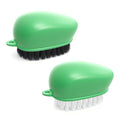 CLEANGOR Vegetable Brush, Black Stiff Bristles Brush & White Soft Bristles | Dishwasher Safe Ear-Hanging Veggie & Fruit Cleaning Brush for Potato, Mushroom, Carrot, Lemon, Egg