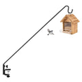 ERYTLLY Heavy Duty Deck Hook, Extensible and Adjustable Deck Hook with 2" Non Slip Horizontal Clamp for Hanging Bird Feeder, Plants, Suet Baskets,Wind Chimes,Lanterns and More - size: Deck Hook - Adjustable Length - 1 Pack