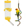 Bird Rope Perch & Birds Swing Set - Bird cage Accessories, 40‘’ Rope perches for Conures, Parrots,Cockatiel,Lovebird,Budgerigar,Parakeet perches for cage,Birds perches