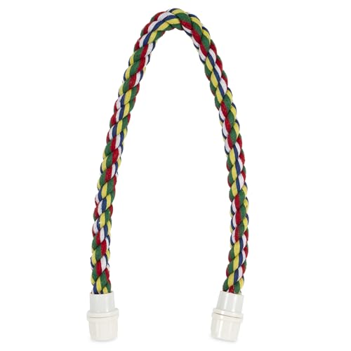 JW Pet Comfy Perch For Birds Flexible Multi-color Rope, Small - 21" Length - size: Small, style: 21"