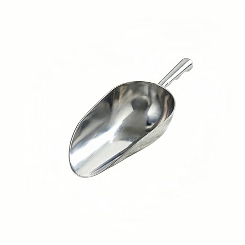 Cast Aluminum 24oz Utility Scoop, Round Bottom Multi-Purpose Ice Scooper with Finger Groove Handle,Food Grade Solid Conical Scoop for Ice Maker Flour Cereal Popcorn Pet Food - size: 24oz