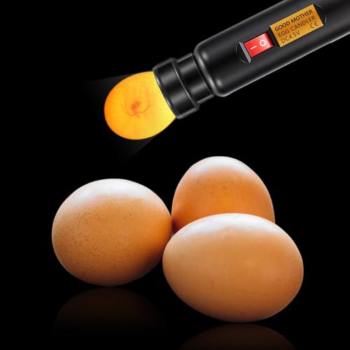 Bright Cool LED Light Egg Candler Tester Incubator for Chickens Ducks Birds Eggs - Powered by Power Cable Only