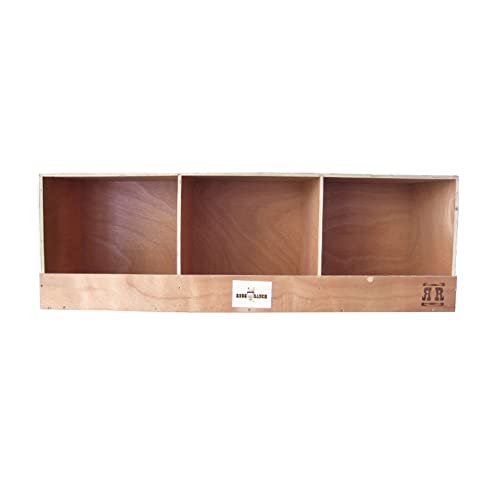 Rugged Ranch 4-Pack Triplex 36"x12"x12" Triple-Compartment Hen Nest Cubbies for 12 to 24 Hens - Wooden Chicken Coop Accessories for Interior Use, Furniture-Grade Wood, Easy Assembly