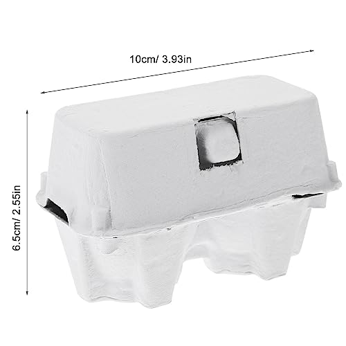 2 Count Egg Carton: Small Paper Cartons for Fresh Eggs - Empty Cardboard Crates for Farmers Market, Easter Crafts and Fridge Storage (White, 24 Pcs)