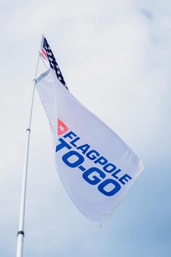 Telescoping Aluminum Portable Flagpole - style: 14 FT 4 IN