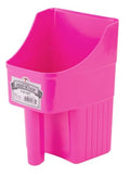 Little Giant® Plastic Enclosed Feed Scoop | Heavy Duty Durable Stackable Livestock Feed Scoop with Measure Marks | Livestock Handling Scoop | Farm, Ranch & Pet | 3 Quart (Hot Pink) - color: Hot Pink