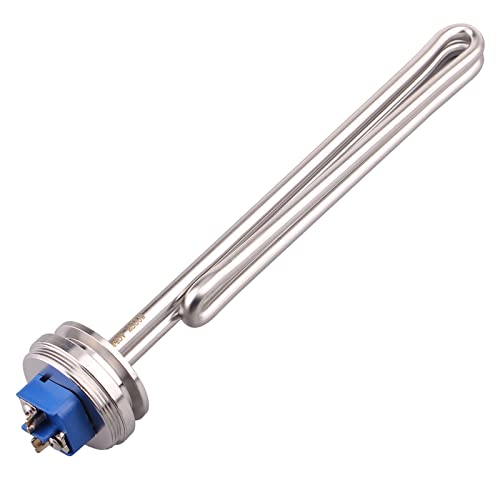 DERNORD 1.5" Inch (OD50.5mm) Tri-clamp Foldback Heating Element Stainless Steel Immersion Water Heater (240V 2500W) - size: 240V 2500W