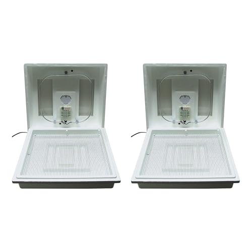 Farm Innovators 2100 Heated Still Air Incubator for 4 Dozen Eggs with Built in Hygrometer, Solid State Circuitry, and 2 Large Viewing Windows (2 Pack) - color: Still Air, size: 2 Pack