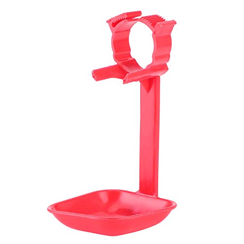 Chicken Waterer, 20Pcs Chicken Nipple Drinker Cups Waterer Hanging Cup Drinking Water Tool Farm Supplies Red