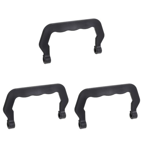 Angoily 30 Pcs Cage Handle Replacement Handles Dog Crate Replacement Tray for Dog Crate Hamster Cage Rabbit Carrier Heavy Duty Plastic Animal Outdoor Travel - color: Blackx3pcs, size: 11x6cmx3pcs