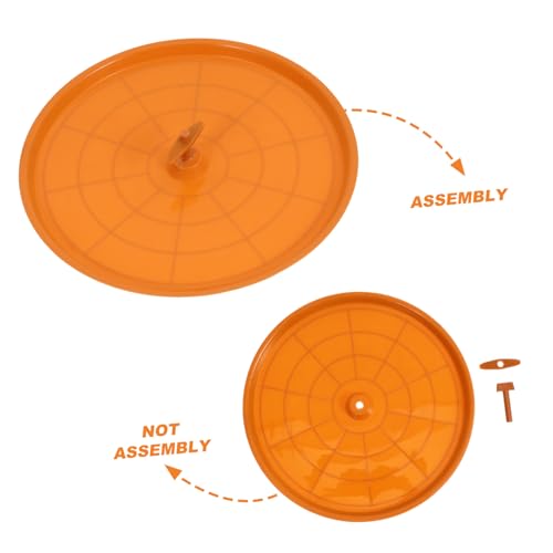 Toyvian Bird Cage Bottom Tray Waterproof Plastic Poop Tray for Birds Parrot Cage Accessories Replacement Litter Holder Compatible Birdcages - color: Light Brown