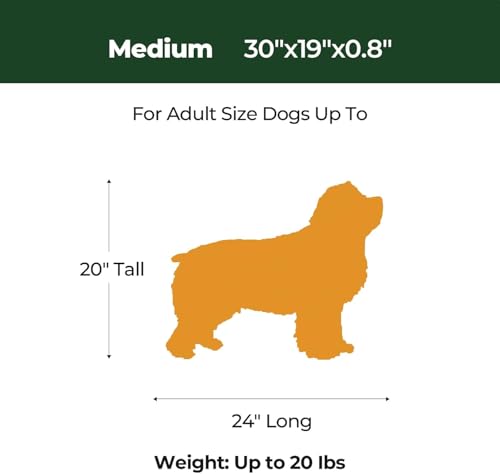 BALANCE Dog Crate Pad, Dog Foam Crate Mat Kennel Pad, Washable Water-Resistant Pet Bed Flat Dogs Cage Mat for Medium Dogs - color: Brown, size: 30.0"L x 19.0"W x 0.8"Th