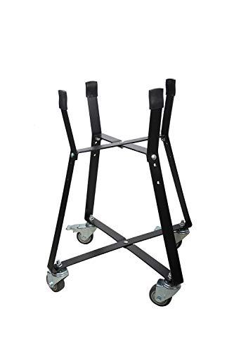 Dracarys Rolling Cart for Minimax Big Green Egg Accessories,Rolling Nest with Heavy Duty Locking Caster Wheels Powder Coated Steel Rolling Outdoor Cart for Minimax Big Green Egg Grill Stand - size: Minimax(MX)