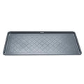 Boot Tray Extra Large 40"x20" - All-Weather, Multi-Purpose | Water-resistant recycled polypropylene, 1.25" raised edges – ideal for mudroom, entryway, garage, pet feeding mat or potted - style: Grey