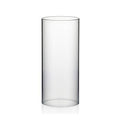 WGVI Hurricane Candle Holder Sleeve, Wide 3.5", Height 8", Clear Glass Cylinder Candleholder, Chimney Tube, Open Ended Candle Shade, 6 Pieces Bulk - size: 3.5"x8"H