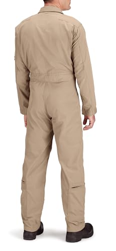 Propper Unisex CWU 27/P Nomex Flight Suit | Flame-Resistant Coverall, Used by Army, Navy, Air Force, and USMC - color: Af Tan, size: 42 Long