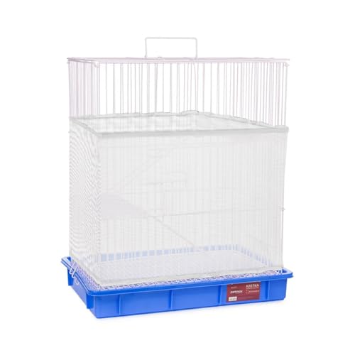 Sibba Bird Cage Seed Catcher, Parrot Nylon Mesh Net Cover Net Covers, White | Airy Gauze Guard Catcher, Soft Universal Birdcage, Elastic Cage Net, Stretchy Skirt Accessories, Pet Supplies