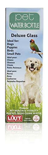 Lixit Heavy Duty Deluxe Glass Water Bottles for Birds, Dogs and Small Animals. (16oz Large Tube) - size: 16 oz Large Tube