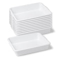 United Scientific™ Polypropylene Containment Lab Tray with Handles, 10-Pack | 15" L x 12" W x 3" H, Stackable Design, Easy to Clean, Chemical Resistant, Temperature Resistant, Multi-Purpose Utility Tray - size: 15" x 12" x 3" (10 Count)